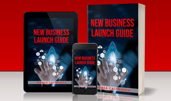 Book video course cover design 3D New Business Launch Guide book - Personalized, Autographed Copy