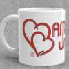 Mugs 11 oz ceramic with amor umbrella logo