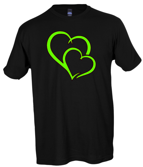 Cute Graphic Heart T-Shirt for Couples & Friends