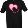 Cute Graphic Heart T-Shirt for Couples & Friends