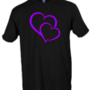 Cute Graphic Heart T-Shirt for Couples & Friends