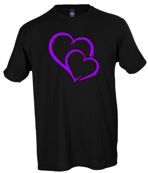 Cute Graphic Heart T-Shirt for Couples & Friends