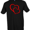 Cute Graphic Heart T-Shirt for Couples & Friends