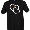 Cute Graphic Heart T-Shirt for Couples & Friends