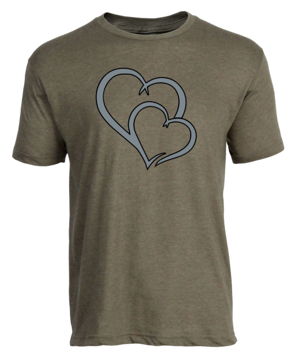 Cute Graphic Heart T-Shirt for Couples & Friends