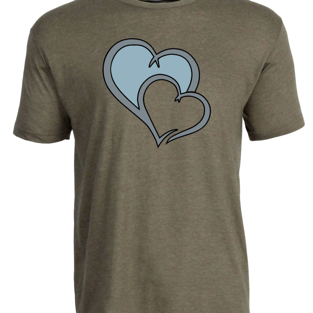 T-shirt with Double Hearts