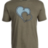 T-shirt Green with Double Hearts
