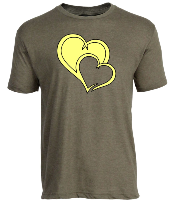 t-shirt HEARTS T-shirt with Double Hearts