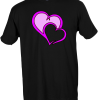 Cute Graphic Heart T-Shirt for Couples & Friends
