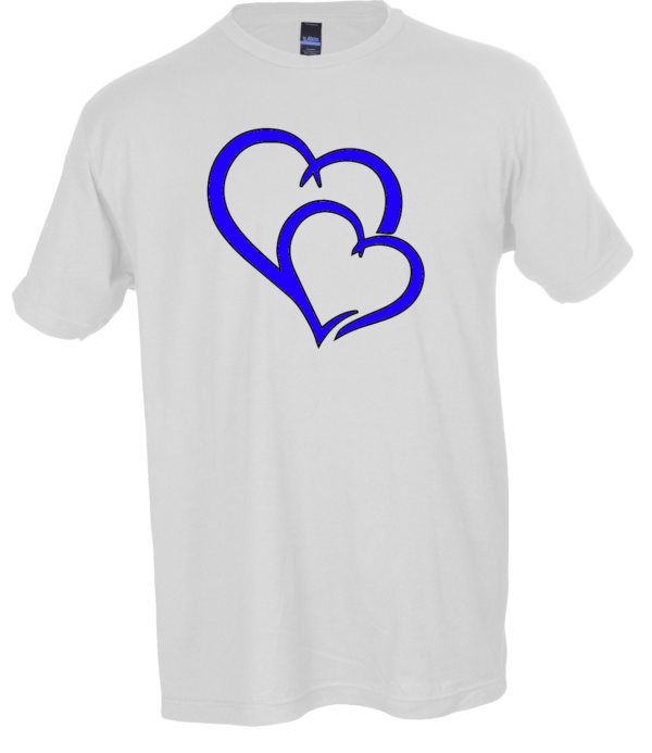 Cute Graphic Heart T-Shirt for Couples & Friends