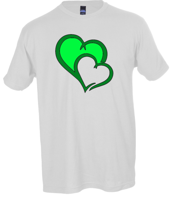 Cute Graphic Heart T-Shirt for Couples & Friends