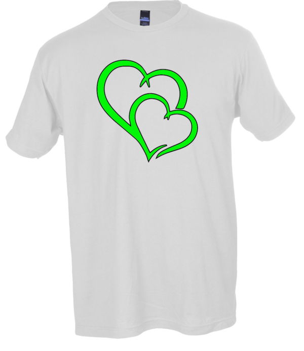 Cute Graphic Heart T-Shirt for Couples & Friends