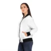 Women's Bomber Jacket with Double Heart Design