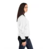 Women's Bomber Jacket with Double Heart Design