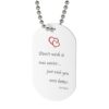 mil dog tag White Military Dog Tags