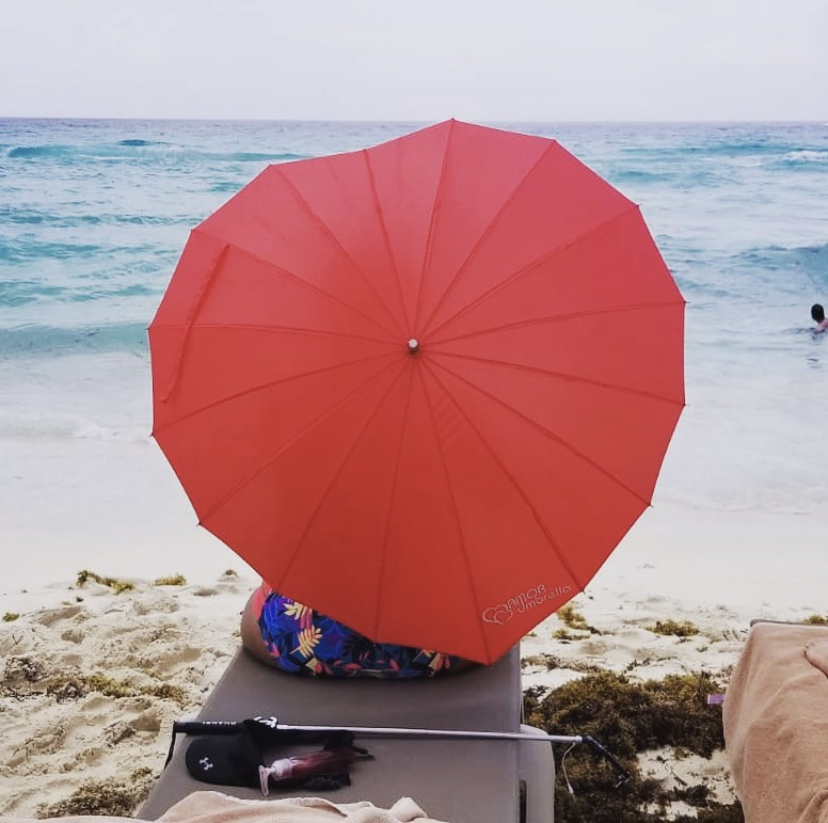 Passion Red Heart Umbrella