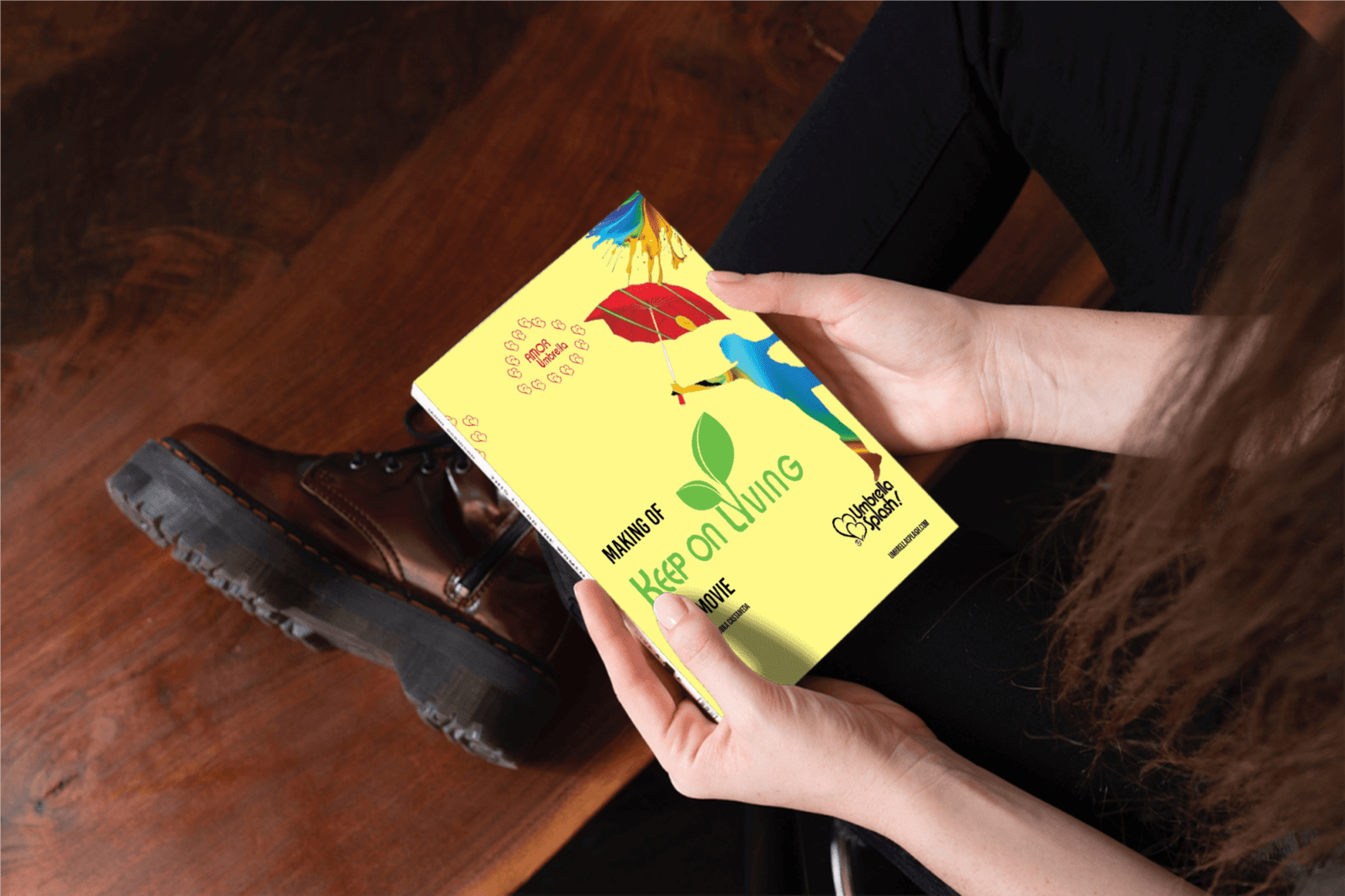 Umbrella Splash Magazine Issue Mockup