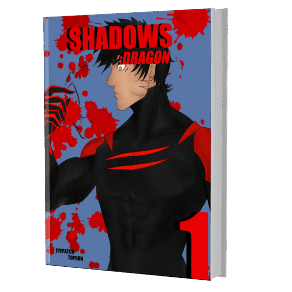 book manga mock-00053 Shadows :Dragon Personalized, Autographed Copy