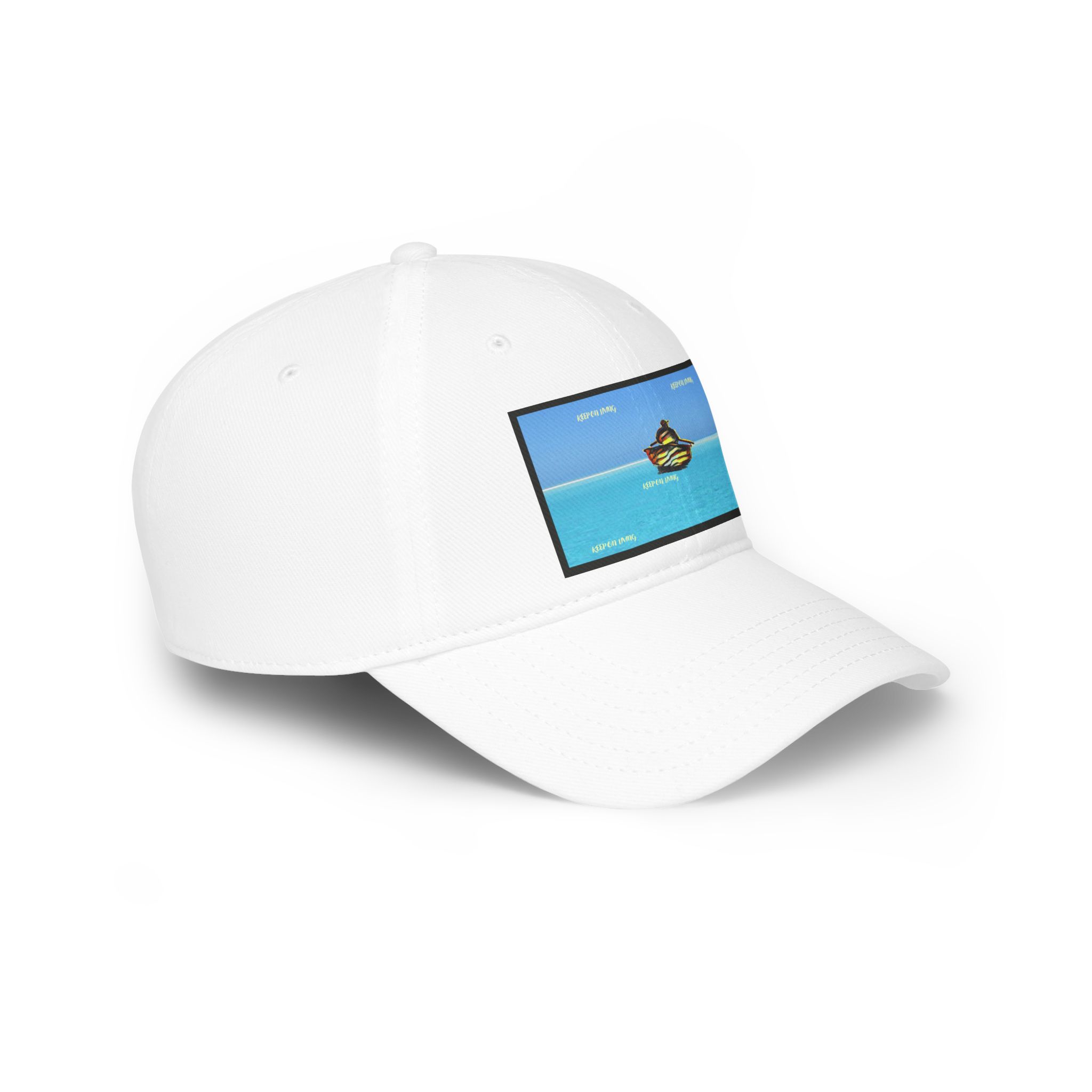 Keep on living frame Low Profile Baseball Cap - Image 3