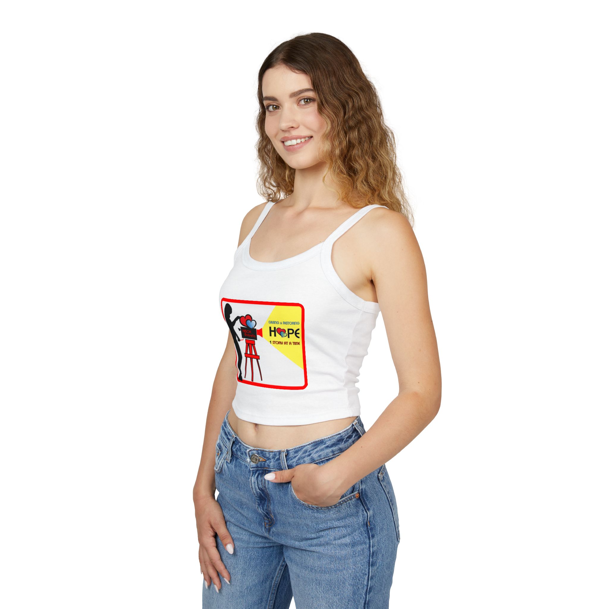 Film Enthusiast Women's Spaghetti Strap Tank Top, Movie Lover Gift, Film Enthusiast Apparel, Casual Summer Wear, Inspirational Top - Image 4