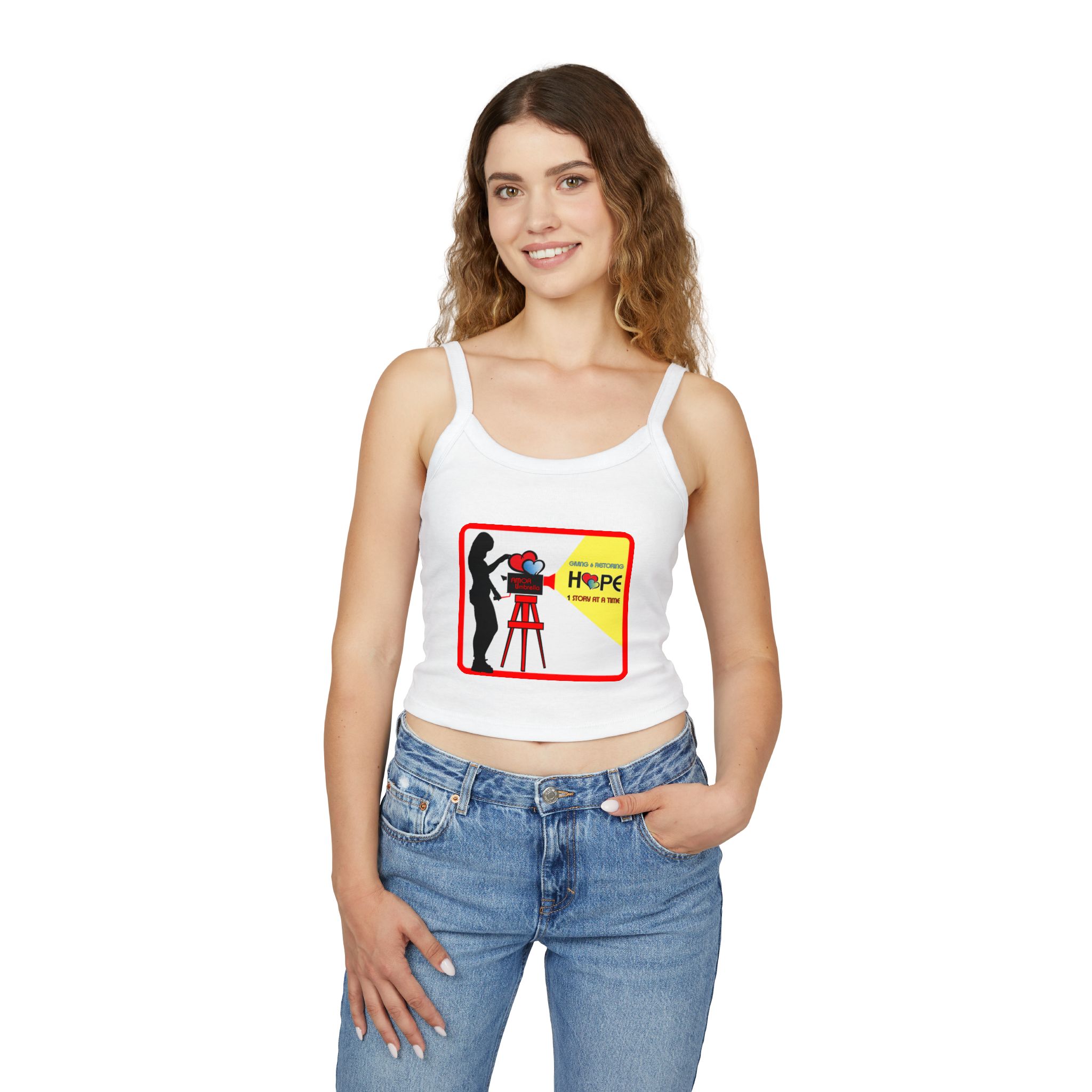 Film Enthusiast Women's Spaghetti Strap Tank Top, Movie Lover Gift, Film Enthusiast Apparel, Casual Summer Wear, Inspirational Top - Image 3