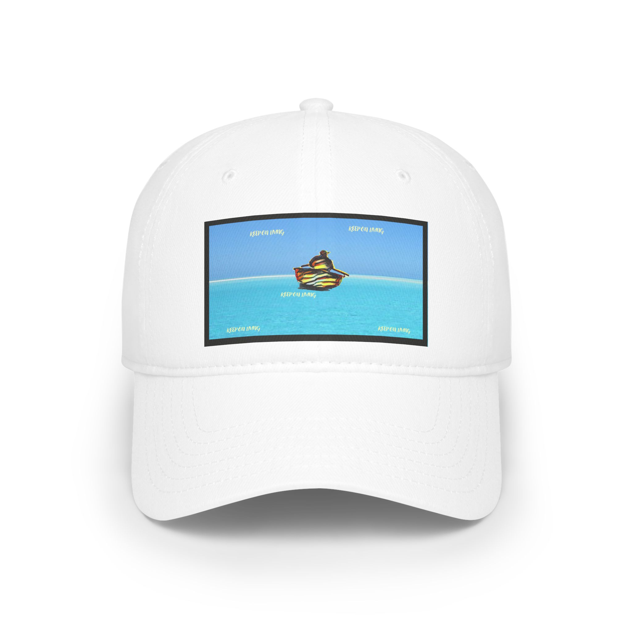Keep on living frame Low Profile Baseball Cap