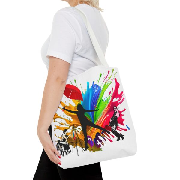 tote bag Colorful Artist Tote Bag Vibrant AOP Design for Art Lovers