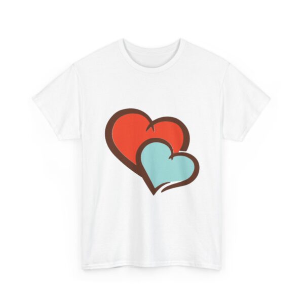 Cute Graphic Heart T-Shirt for Couples & Friends