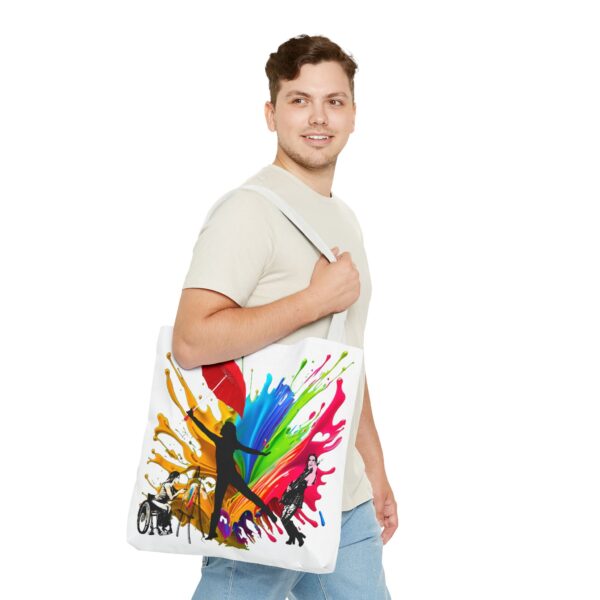 tote bag Colorful Artist Tote Bag Vibrant AOP Design for Art Lovers