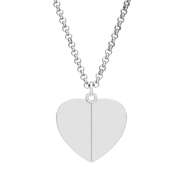 Engravable Hidden Message Heart Necklace — Personalized Secret Message Locket