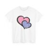 Cute Graphic Heart T-Shirt for Couples & Friends