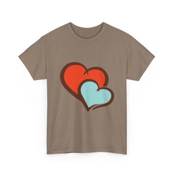 Cute Graphic Heart T-Shirt for Couples & Friends