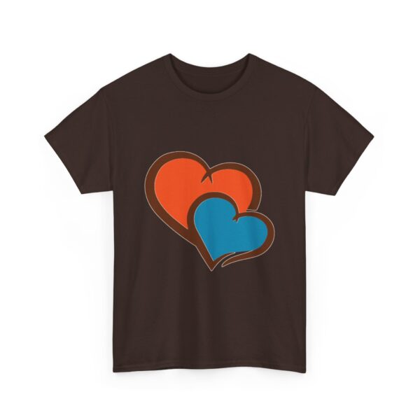 Cute Graphic Heart T-Shirt for Couples & Friends