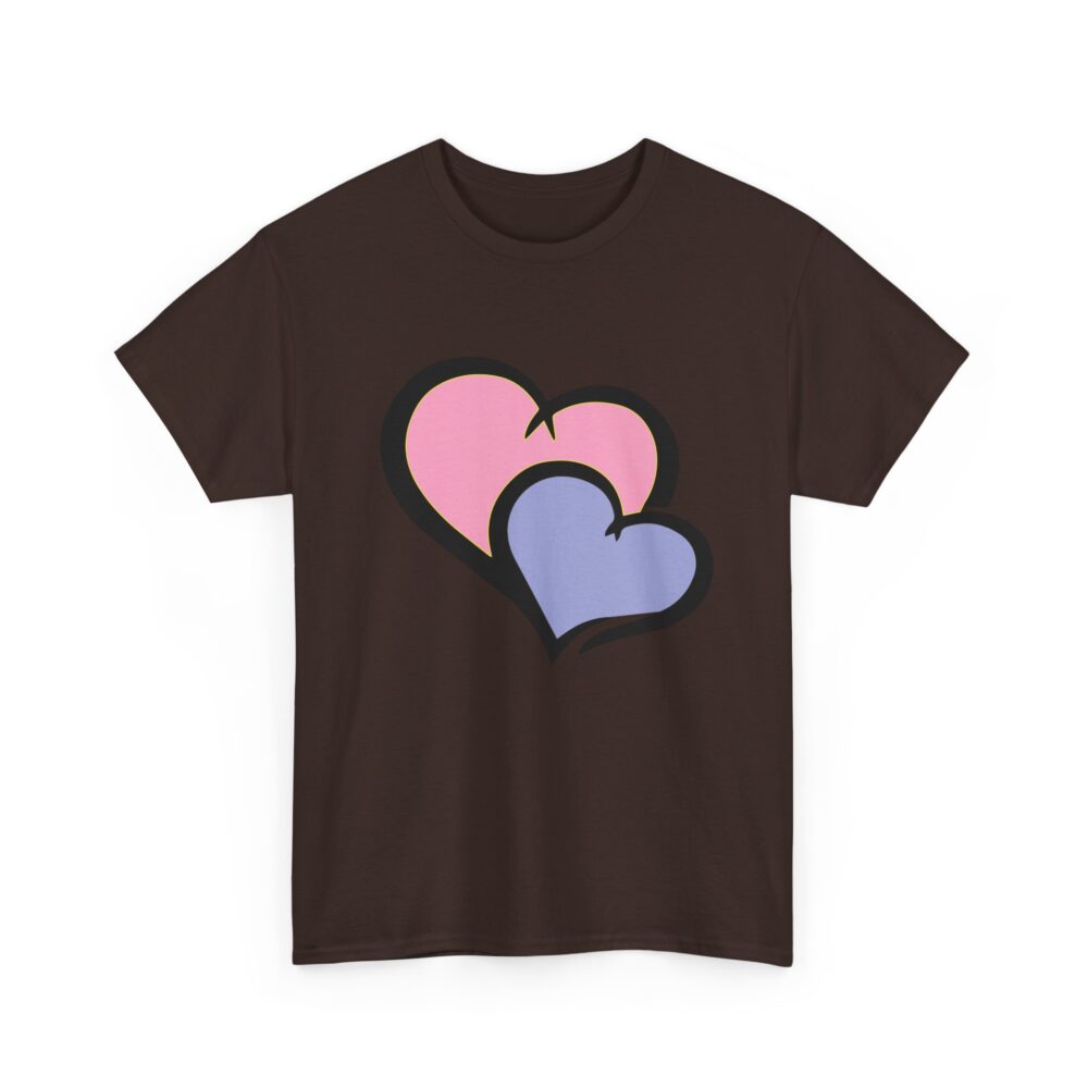 Cute Graphic Heart T-Shirt for Couples & Friends