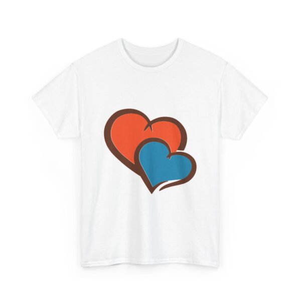 Cute Graphic Heart T-Shirt for Couples & Friends