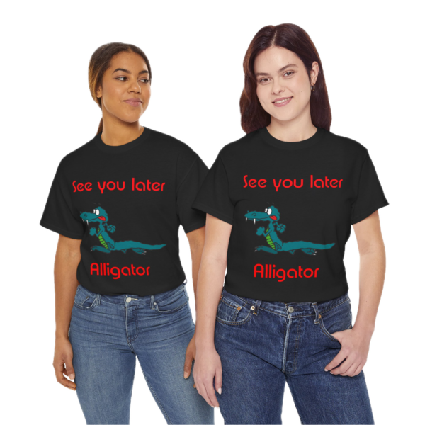 Heavy Cotton Tee (Unisex) Funny Gator Tees (Crew Neck & V-Neck)