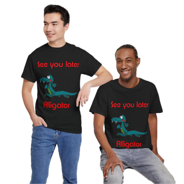 Heavy Cotton Tee (Unisex) Funny Gator Tees (Crew Neck & V-Neck)