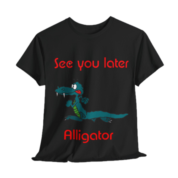Heavy Cotton Tee (Unisex) Funny Gator Tees (Crew Neck & V-Neck)