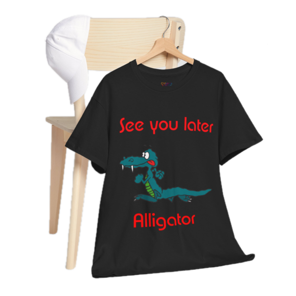 Heavy Cotton Tee (Unisex) Funny Gator Tees (Crew Neck & V-Neck)