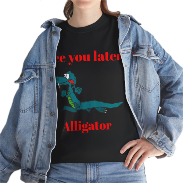 Heavy Cotton Tee (Unisex) Funny Gator Tees (Crew Neck & V-Neck)