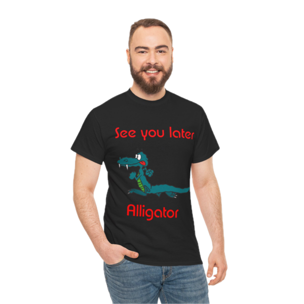 Heavy Cotton Tee (Unisex) Funny Gator Tees (Crew Neck & V-Neck)
