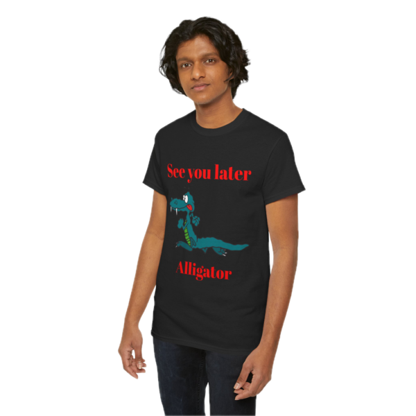 Heavy Cotton Tee (Unisex) Funny Gator Tees (Crew Neck & V-Neck)