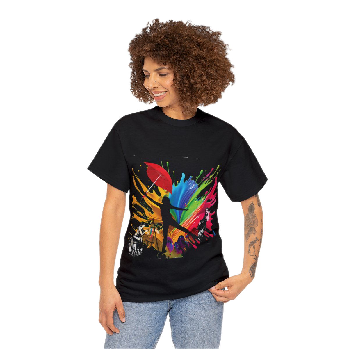 Amor Umbrella Black Tee Look