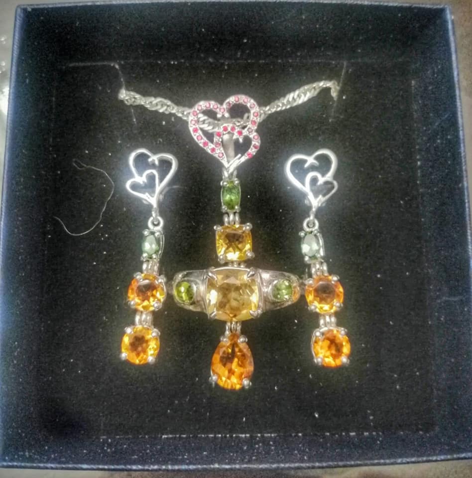 jewerly amathyst Accessory Pouch